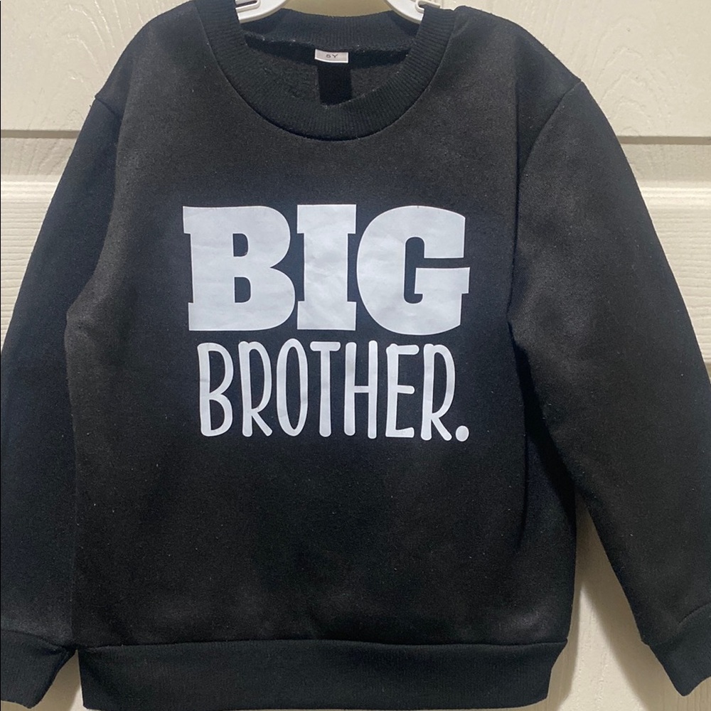 SHEIN Black and White Big Brother Sweatshirt pre loved!